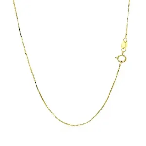 Unbranded 64397-18 10k Yellow Gold Classic Box Chain 0.6mm Size: 18''