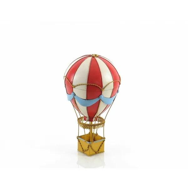 Homeroots.co 364180 8.5 X 8.5 X 14.5 Vintage Hot Air Balloon