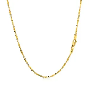 Unbranded 83325-16 14k White And Yellow Gold Two Tone Sparkle Chain 1.