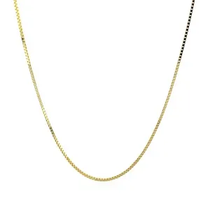 Unbranded 77667-13 14k Yellow Gold Classic Box Chain 0.8mm Size: 13''