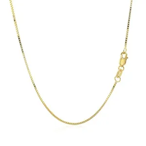 Unbranded 77667-13 14k Yellow Gold Classic Box Chain 0.8mm Size: 13''