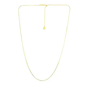 Unbranded 66340-22 14k Yellow Gold Adjustable Snake Chain 0.85mm Size: