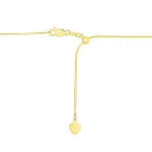 Unbranded 66340-22 14k Yellow Gold Adjustable Snake Chain 0.85mm Size: