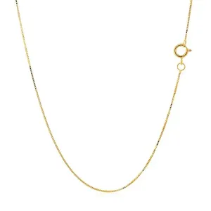 Unbranded 66630-20 14k Yellow Gold Classic Box Chain 0.45mm Size: 20''