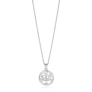 Unbranded 57506-18 Sterling Silver Inch Round Tree Of Life Necklace Si