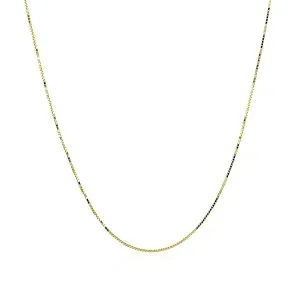 Unbranded 60170-20 14k Yellow Gold Classic Box Chain 0.6mm Size: 20''