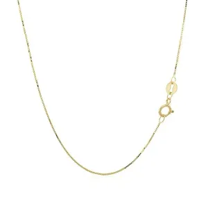 Unbranded 60170-20 14k Yellow Gold Classic Box Chain 0.6mm Size: 20''