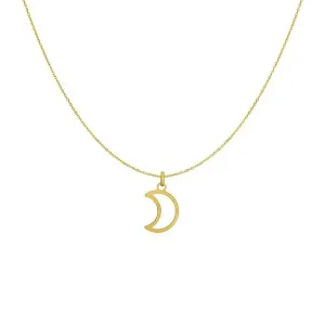 Unbranded 30335-18 14k Yellow Gold Necklace With Moon Size: 18''