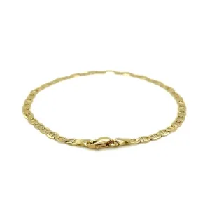 Unbranded 39362-7 3.2mm 10k Yellow Gold Mariner Link Bracelet Size: 7'