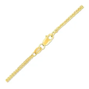 Unbranded 80768-16 14k 1.8mm Yellow Gold Square Wheat Chain Size: 16''