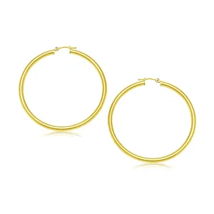 Unbranded 79646 14k Yellow Gold Polished Hoop Earrings (30 Mm)