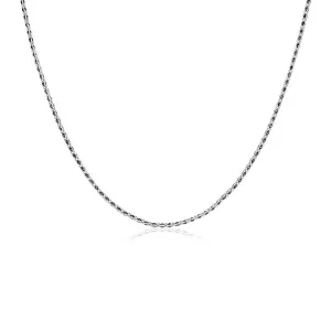 Unbranded 78955-18 Sterling Silver 18 Inch Necklace With Black Cubic Z