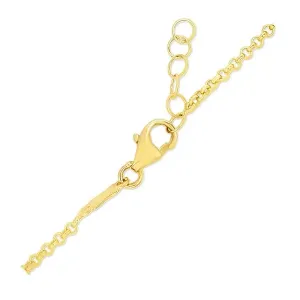 Unbranded 79080-6 14k Yellow Gold Childrens Bracelet With Bar And Enam