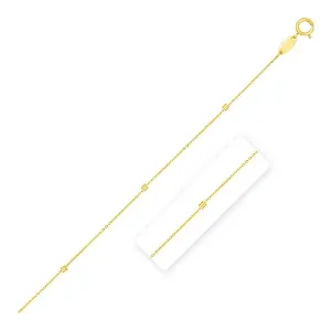 Unbranded 16667-18 Bead Links Pendant Chain In 14k Yellow Gold (1.5mm)