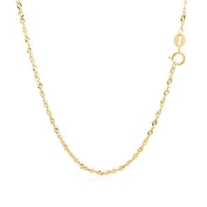 Unbranded 98866-16 14k Yellow Gold Singapore Chain 1.5mm Size: 16''