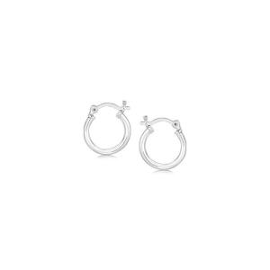 Unbranded 33516 Sterling Silver Rhodium Plated Thin And Small Polished