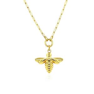 Unbranded 79523-18 14k Yellow Gold Bee Necklace Size: 18''