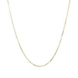 Unbranded 64397-24 10k Yellow Gold Classic Box Chain 0.6mm Size: 24''