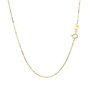 Unbranded 64397-24 10k Yellow Gold Classic Box Chain 0.6mm Size: 24''