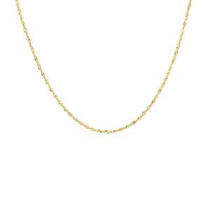 Unbranded 68060-24 14k Yellow Gold Singapore Chain 1.0mm Size: 24''