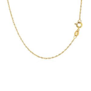 Unbranded 68060-24 14k Yellow Gold Singapore Chain 1.0mm Size: 24''