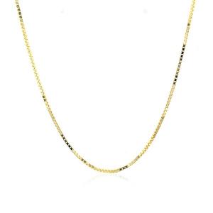 Unbranded 45679-24 10k Yellow Gold Classic Box Chain 1.0mm Size: 24''