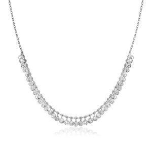 Unbranded 84070-16 Sterling Silver 16 Inch Necklace With Textured Bead