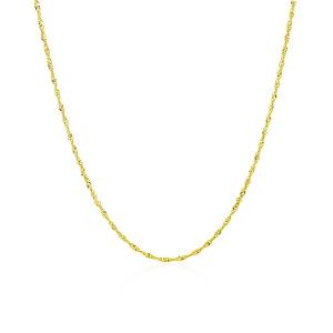 Unbranded 65679-18 10k Yellow Gold Singapore Chain 1.0mm Size: 18''