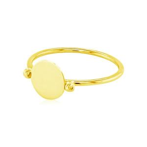 Unbranded 87244-7 14k Yellow Gold Ring With Polished Oval Size: 7