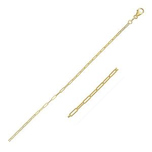 Unbranded 76628-24 14k Yellow Gold Fine Paperclip Chain (1.5mm) Size: 