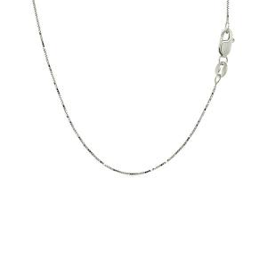 Unbranded 86613-16 18k White Gold Box Chain 0.6mm Size: 16''