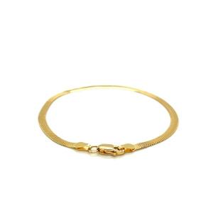 Unbranded 63934-7 3.0mm 14k Yellow Gold Super Flex Herringbone Bracele