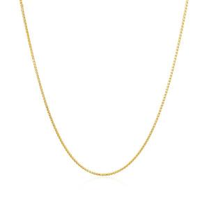 Unbranded 67358-16 14k Yellow Gold Diamond Cut Round Wheat Chain 0.6mm