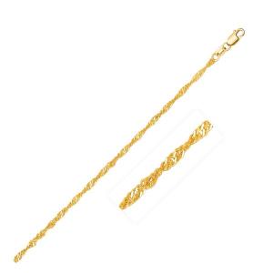 Unbranded 67967-20 14k Yellow Gold Singapore Chain 1.7mm Size: 20''