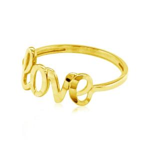 Unbranded 70654-7 14k Yellow Gold Ring With Love Size: 7