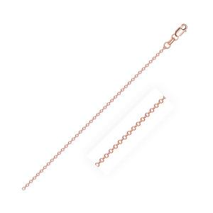 Unbranded 56488-16 Diamond Cut Cable Link Chain In 14k Rose Gold (0.8 