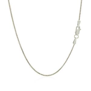 Unbranded 88547-20 14k White Gold Diamond Cut Round Wheat Chain 1.0mm 