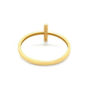 Unbranded 98806-7 14k Yellow Gold Cross Motif Ring Size: 7