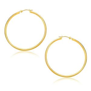 Unbranded 80482 10k Yellow Gold Polished Hoop Earrings (30mm)