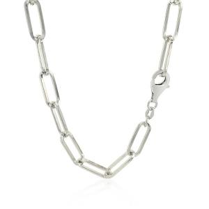 Unbranded 39361-18 Sterling Silver Paperclip Chain Necklace Size: 18''