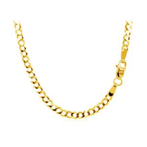 Unbranded 62337-16 2.4mm 10k Yellow Gold Curb Chain Size: 16''