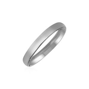 Unbranded 68745-4 14k White Gold 3mm Comfort Fit Wedding Band Size: 4