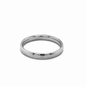 Unbranded 68745-4 14k White Gold 3mm Comfort Fit Wedding Band Size: 4