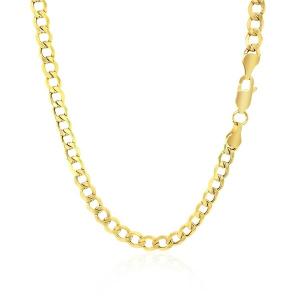 Unbranded 03666-22 4.4mm 10k Yellow Gold Curb Chain Size: 22''