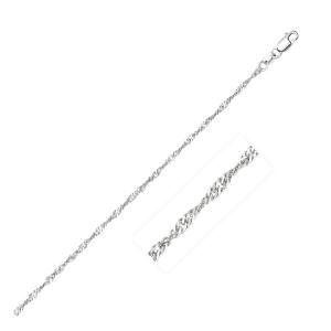 Unbranded 73986-16 14k White Gold Singapore Chain 1.7mm Size: 16''