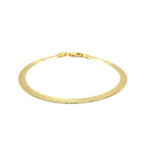 Unbranded 63066-8 4.0mm 14k Yellow Gold Super Flex Herringbone Bracele