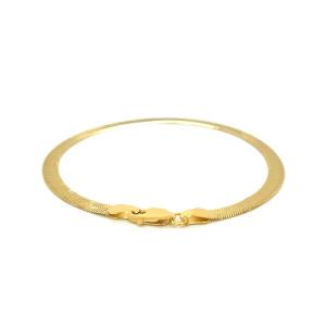 Unbranded 63066-8 4.0mm 14k Yellow Gold Super Flex Herringbone Bracele