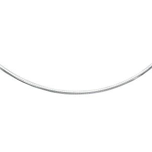 Unbranded 89574-18 Sterling Silver Classic Omega Chain Necklace (4.0mm