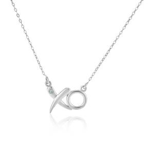 Unbranded 17459-18 Sterling Silver 18 Inch Necklace With Xo Pendant Wi