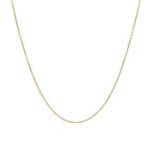 Unbranded 66146-18 14k Yellow Gold Cable Link Chain 0.5mm Size: 18''